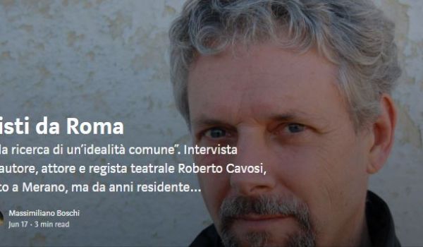 Visti da Roma. Intervista a Roberto Cavosi (Scripta Manent)
