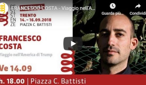 Generazioni: incontro con Francesco Costa (L'America di Trump)