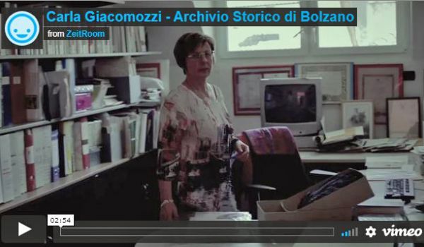 Carla Giacomozzi presenta l'Archivio Storico di Bolzano (Zeitroom)