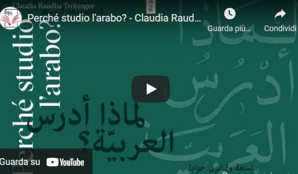 Bpi C.Augusta: Perché studio l'arabo? - Claudia Raudha Tröbinger