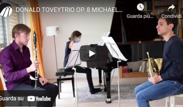 Donald Tovey Trio op. 8 M. Niedermair, A. Ferraiuolo (Conservatorio Monteverdi)